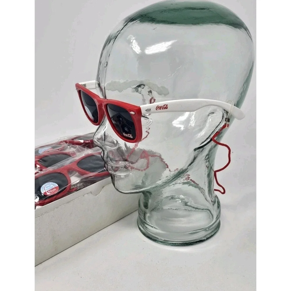 VINTAGE Coca Cola Sunglasses Dark Lens UV 100 New Old Stock 90s